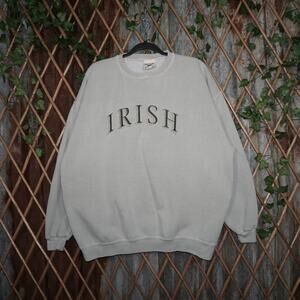 large - Vintage Y2K Oarsman irish embroidered fell notre